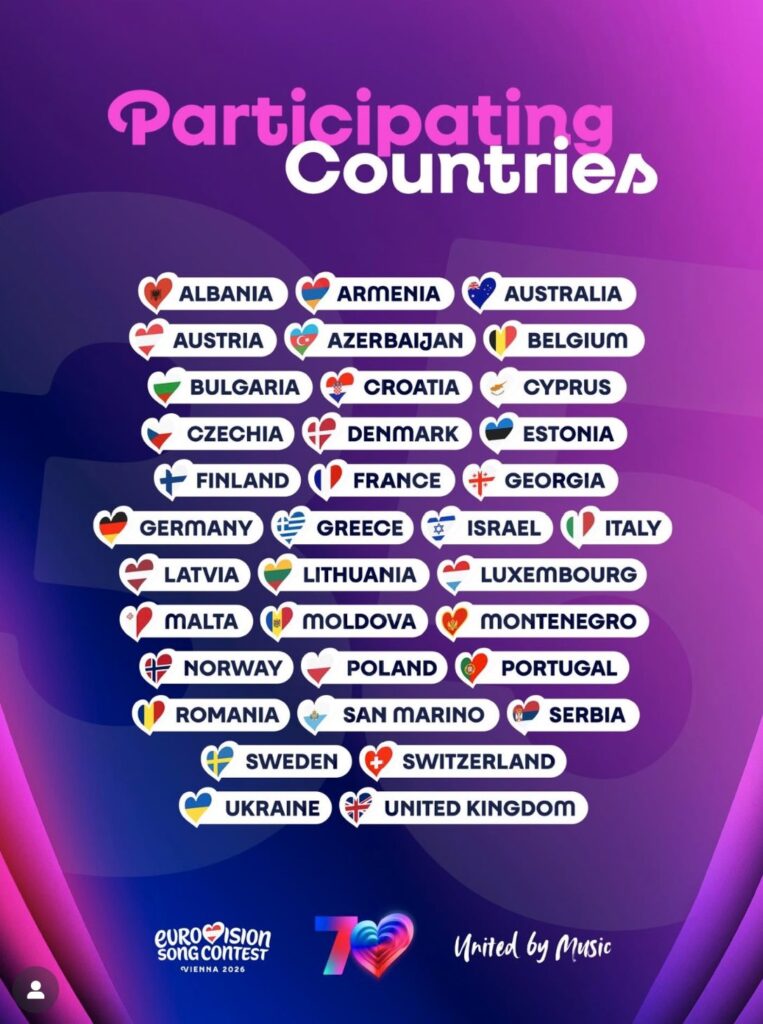 Eurovision 2026 participantes